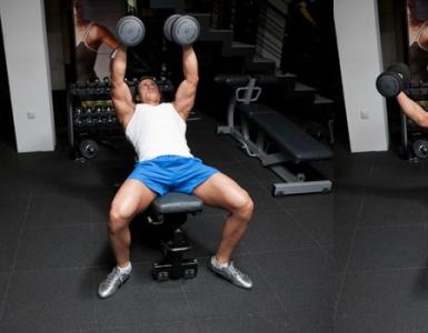 Program for training pectoral muscles for weight