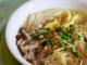 Noodles with mushrooms in creamy sauce Mushroom and noodle soup