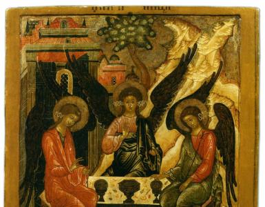 Creation of ruble trinity icons