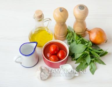 Recept s fotografiami a videami krok za krokom Recept na paradajkový pretlak s bazalkou